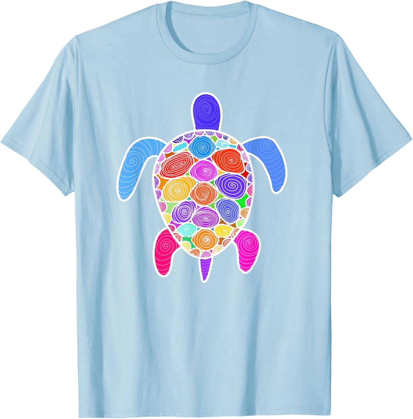 Hawaiian Tie Dye Sea Turtle, Hawaii shirt T-Shirt - T-Shirt | Light Blue