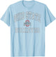 Ohio State Buckeyes Vintage Worn Gray Officially Licensed T-Shirt - T-Shirt | Light Blue