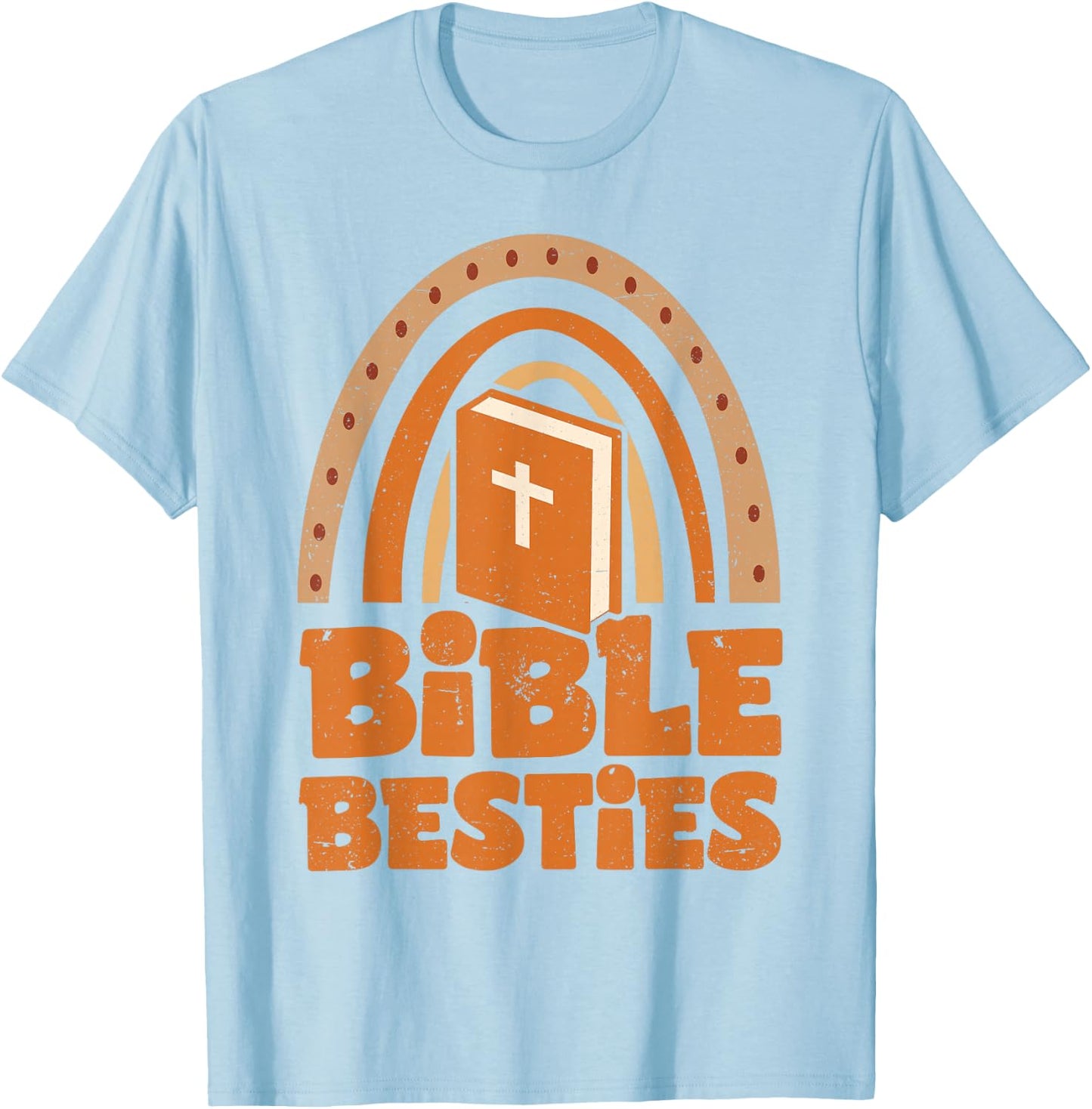Bible Besties BFF Best Friends Bestie T-Shirt - T-Shirt | Light Blue