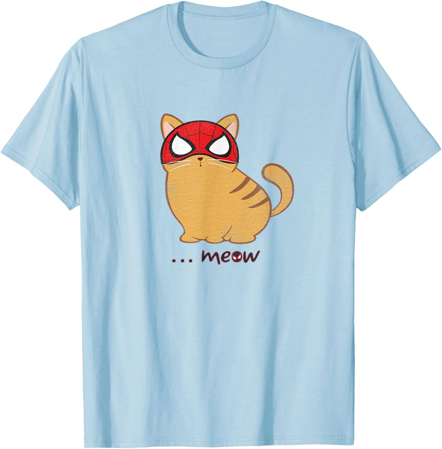 Marvel Spider-Man Miles Morales Game Spider-Cat Meow T-Shirt - T-Shirt | Light Blue