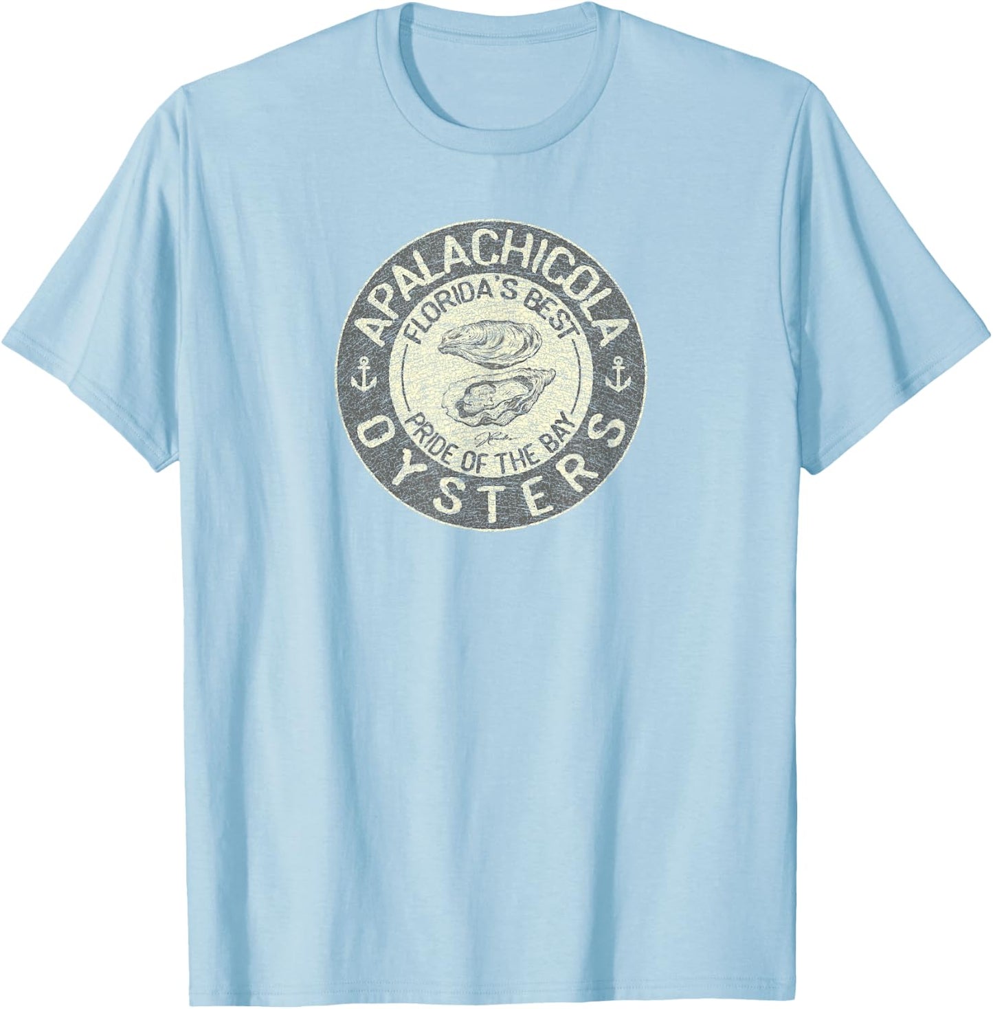 JCombs: Apalachicola Oysters T-Shirt - T-Shirt | Light Blue