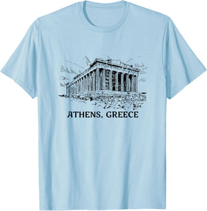Athens, Greece T-Shirt - T-Shirt | Light Blue