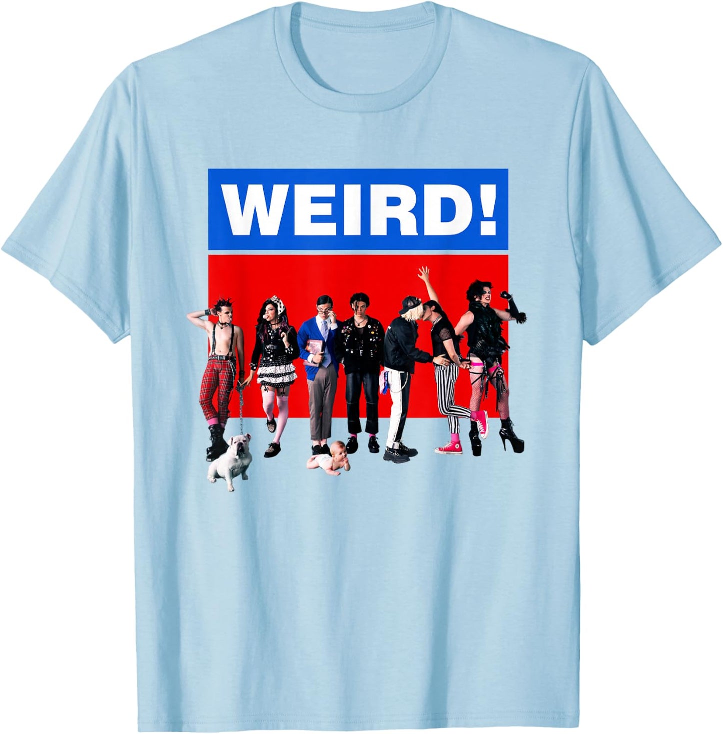 Official Yungblud Weird White T-Shirt - T-Shirt | Light Blue