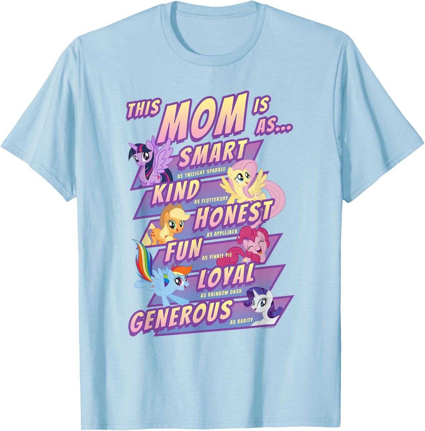 My Little Pony Mother's Day Group Shot This Mom Is T-Shirt - T-Shirt | Light Blue