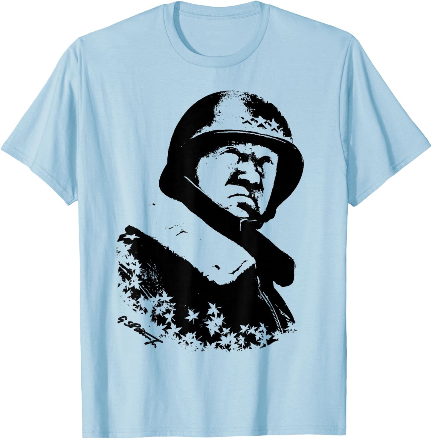 George S. Patton US Army WW2 General T-Shirt - T-Shirt | Light Blue