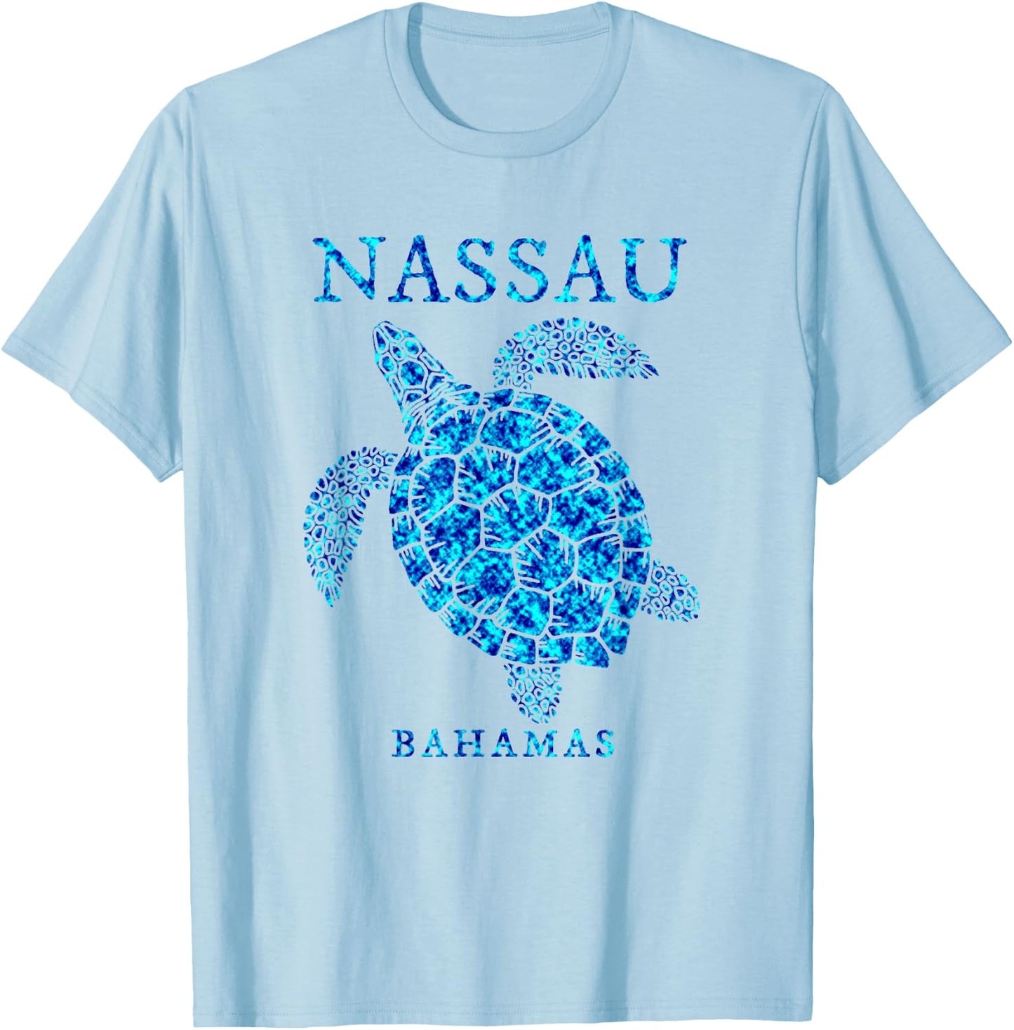 Nassau Bahamas Sea Turtle Boys Girls Toddler Souvenir T-Shirt - T-Shirt | Light Blue