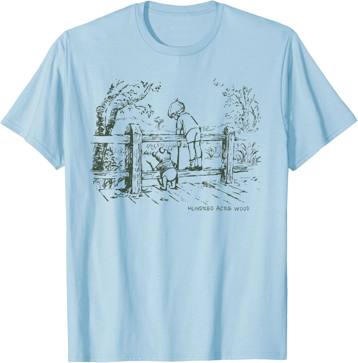 Disney Winnie the Pooh and Christopher Robin T-Shirt - T-Shirt | Light Blue