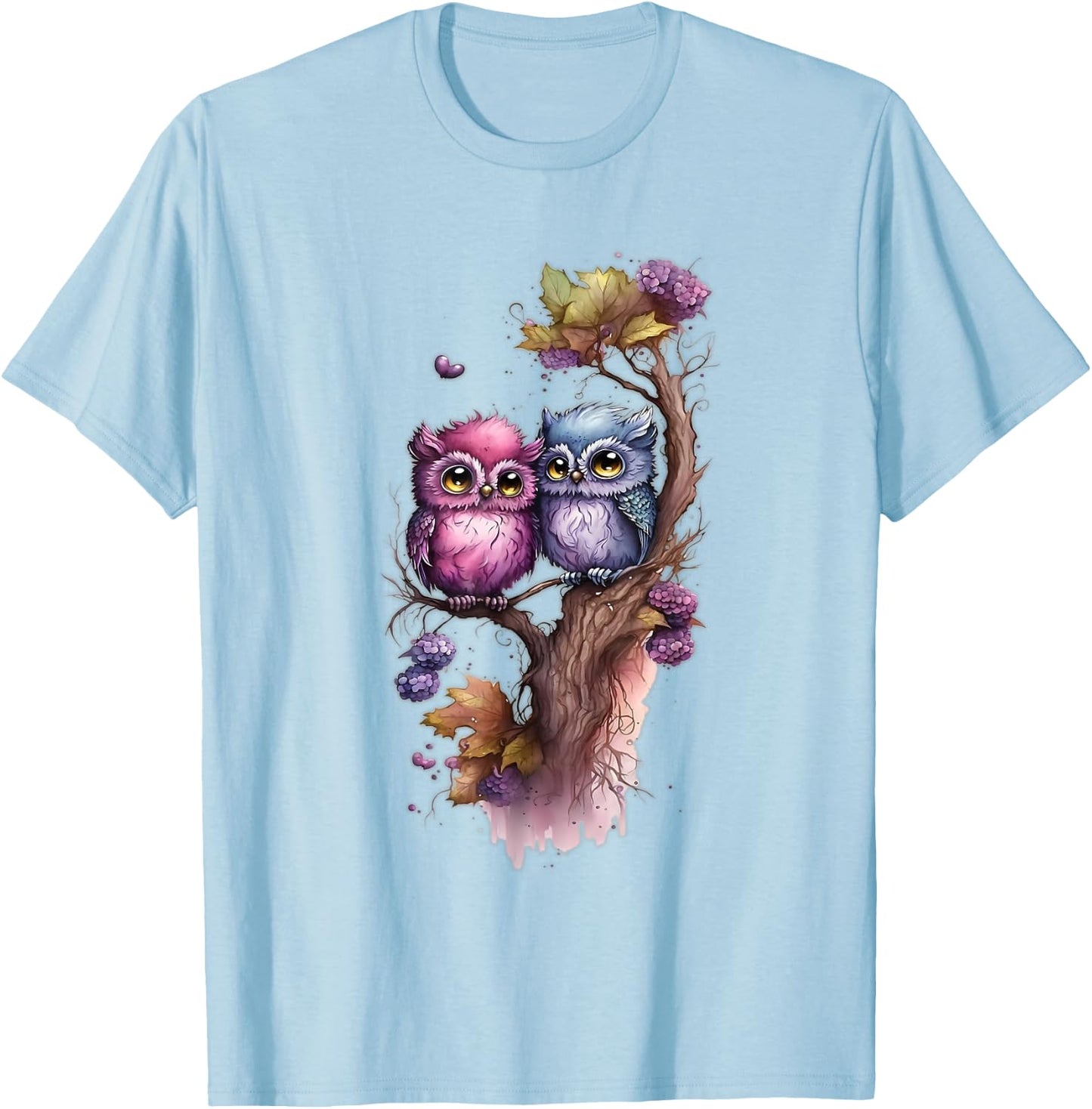 Owl shirt , owl shirt for , owl shirt for boys T-Shirt - T-Shirt | Light Blue