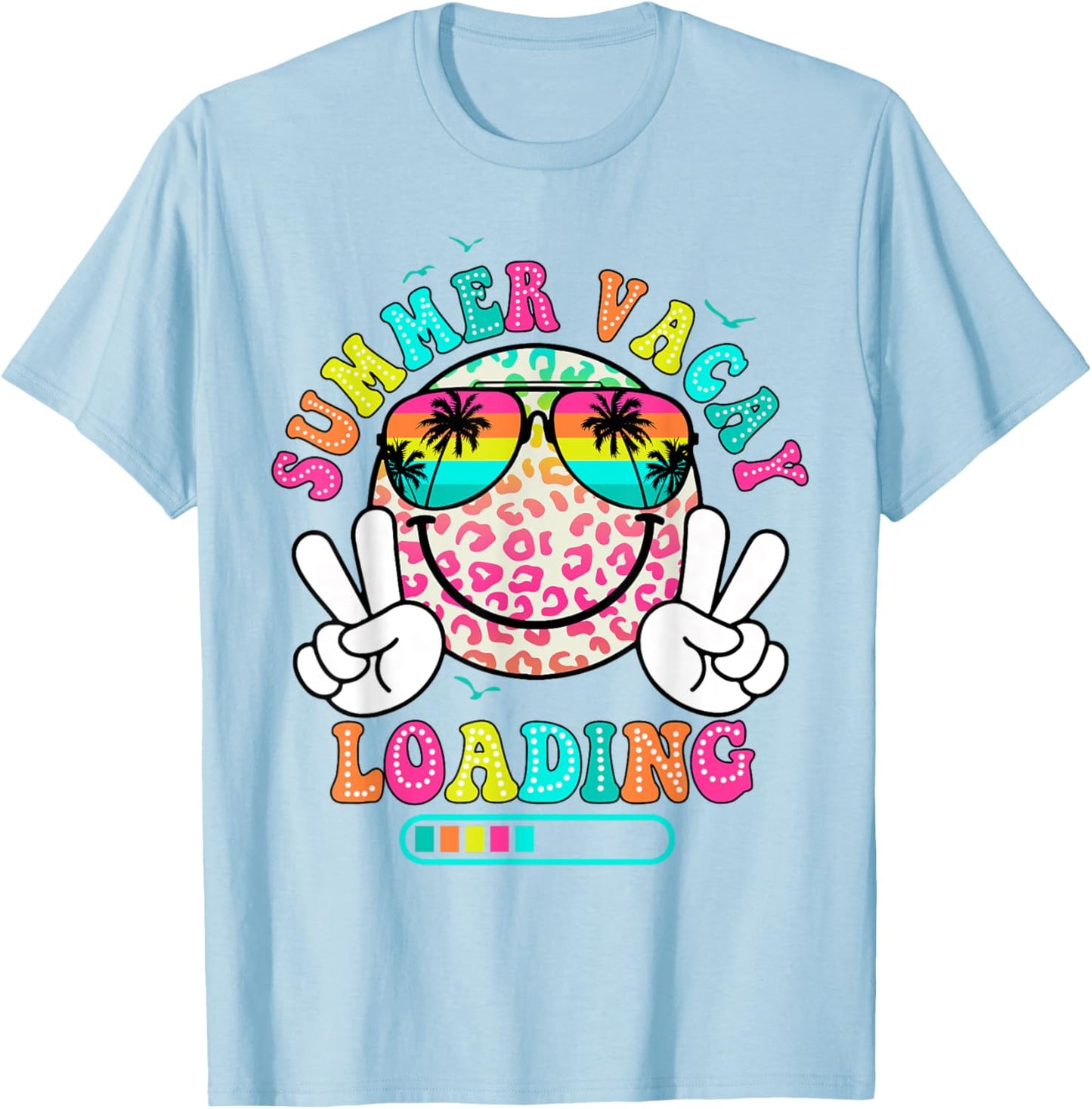 Summer Vacay Loading Funny Summer Teacher Women T-Shirt - T-Shirt | Light Blue