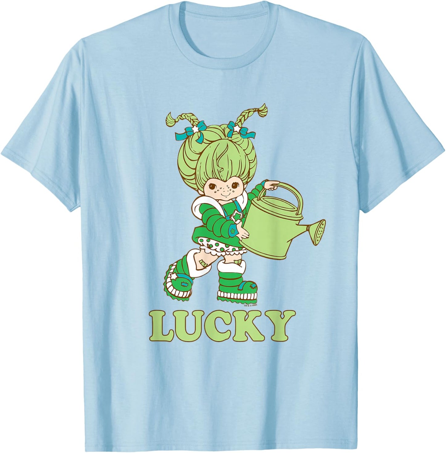 Rainbow Brite St. Patrick's Day Lucky Patty O'Green Portrait T-Shirt - T-Shirt | Light Blue