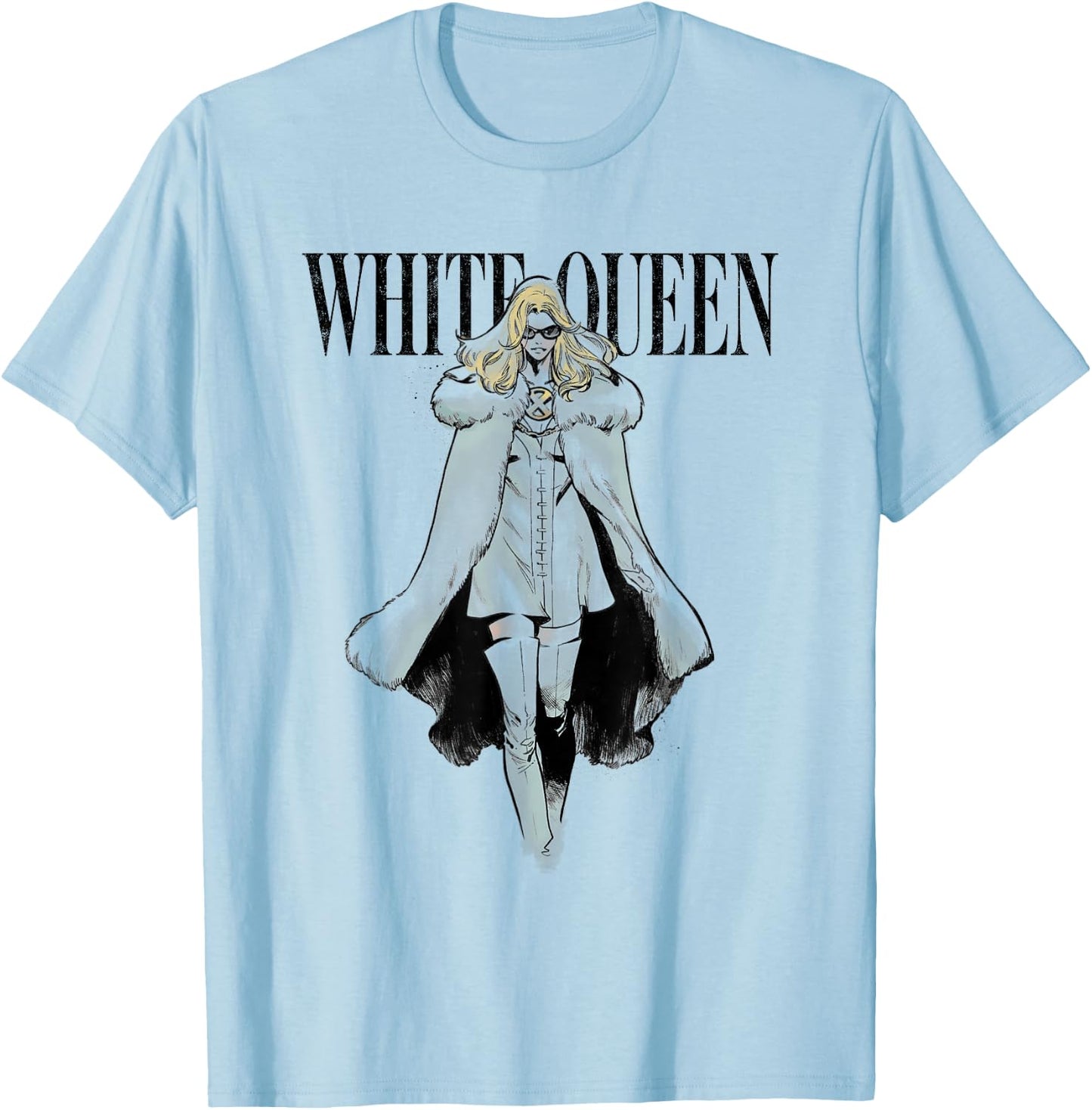 Marvel House of X Emma Frost White Queen T-Shirt - T-Shirt | Light Blue