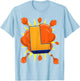 Letter L Initial Comic Book Vintage Matching Family Fun Gift T-Shirt - T-Shirt | Light Blue