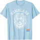 Nederland Reto Netherlands Lion Holland Dutch Men and Women T-Shirt - T-Shirt | Light Blue