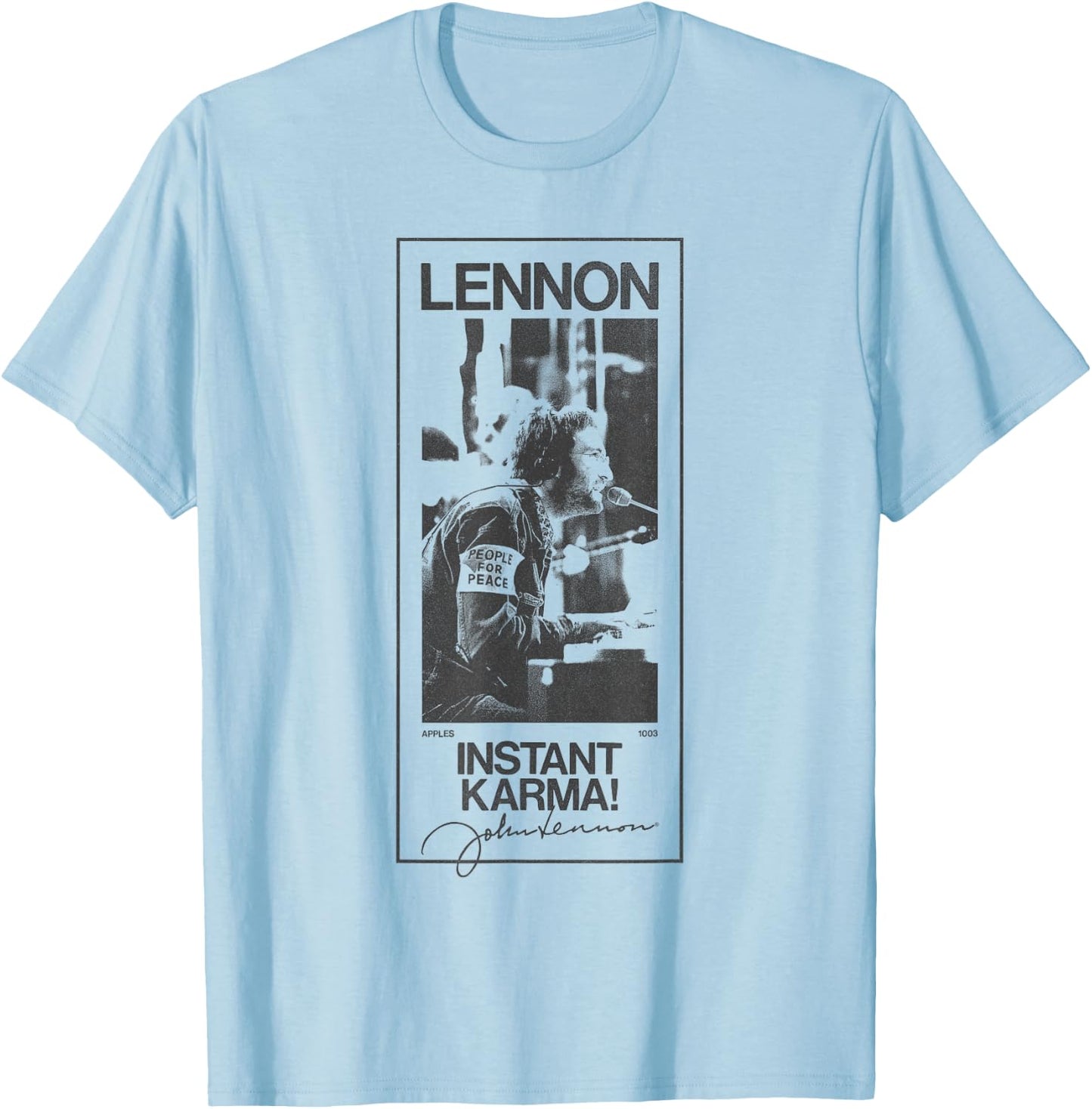 John Lennon - Karma Signature T-Shirt - T-Shirt | Light Blue