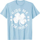 Kiss Me I'm Irish Shirt Funny Men Women Kids St Patricks Day T-Shirt - T-Shirt | Light Blue