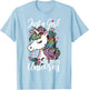 Unicorn Just a Girl Who Loves Unicorns T-Shirt - T-Shirt | Light Blue