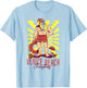Venice Beach Christmas Buff Santa Lifeguard T-Shirt - T-Shirt | Light Blue