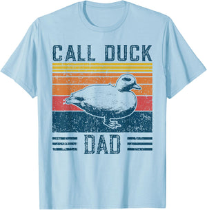 Best Duck Dad Men - Vintage Call Duck T-Shirt - T-Shirt | Light Blue