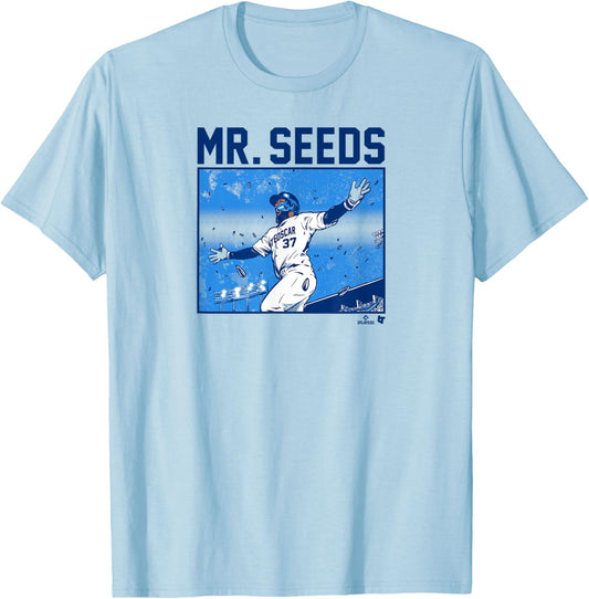 Teoscar Hernandez - Mr. Seeds - Los Angeles Baseball T-Shirt - T-Shirt | Light Blue