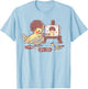 Birb Ross Meme - Yellow Cockatiel Artist Bird T-Shirt - T-Shirt | Light Blue