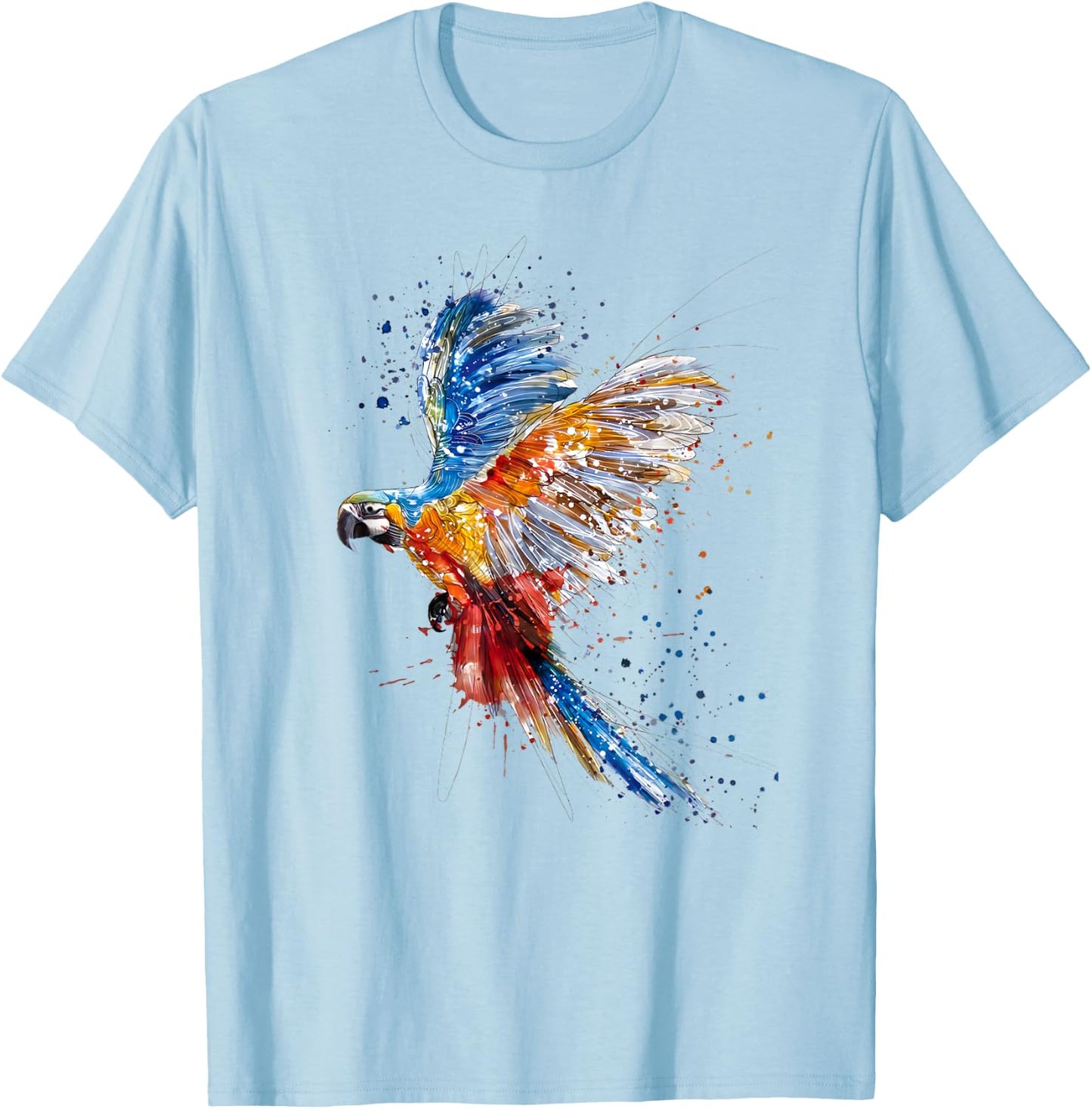Love parrot Women Shirt parrot Lovers for kids and girls T-Shirt - T-Shirt | Light Blue