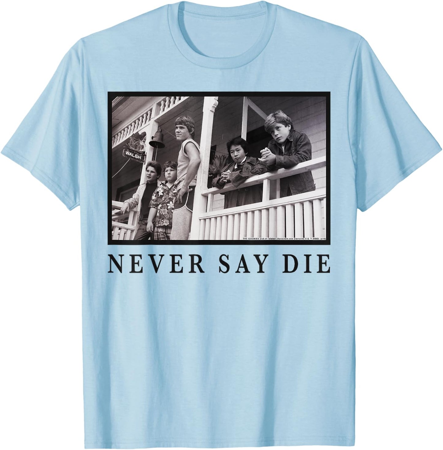 The Goonies Never Say Die T-Shirt - T-Shirt | Light Blue