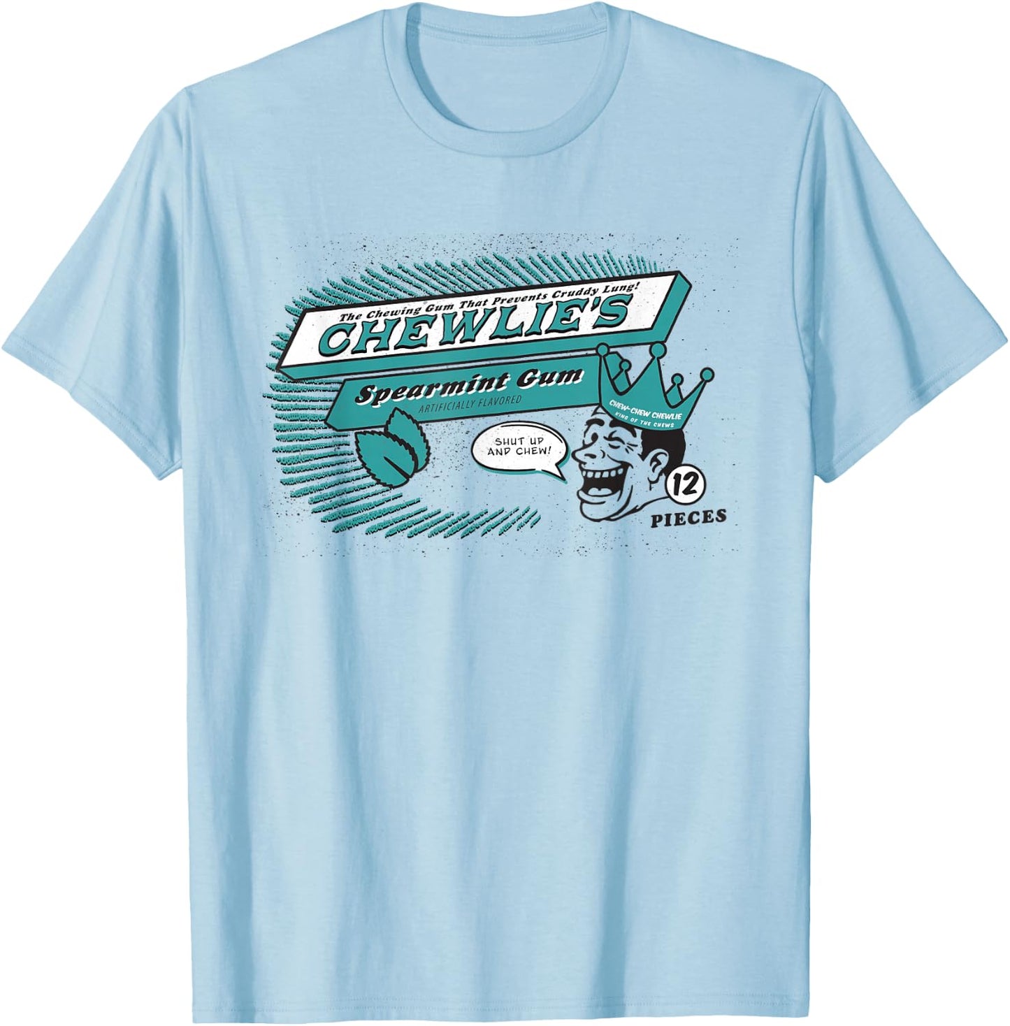 Clerks 3 Chewlie's Spearmint Gum Vintage Logo Fun Classic T-Shirt - T-Shirt | Light Blue