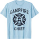 Funny CAMPFIRE CHIEF Summer Camp Staff Director Smores My FD Men Women Girls Kids T-Shirt - T-Shirt | Light Blue