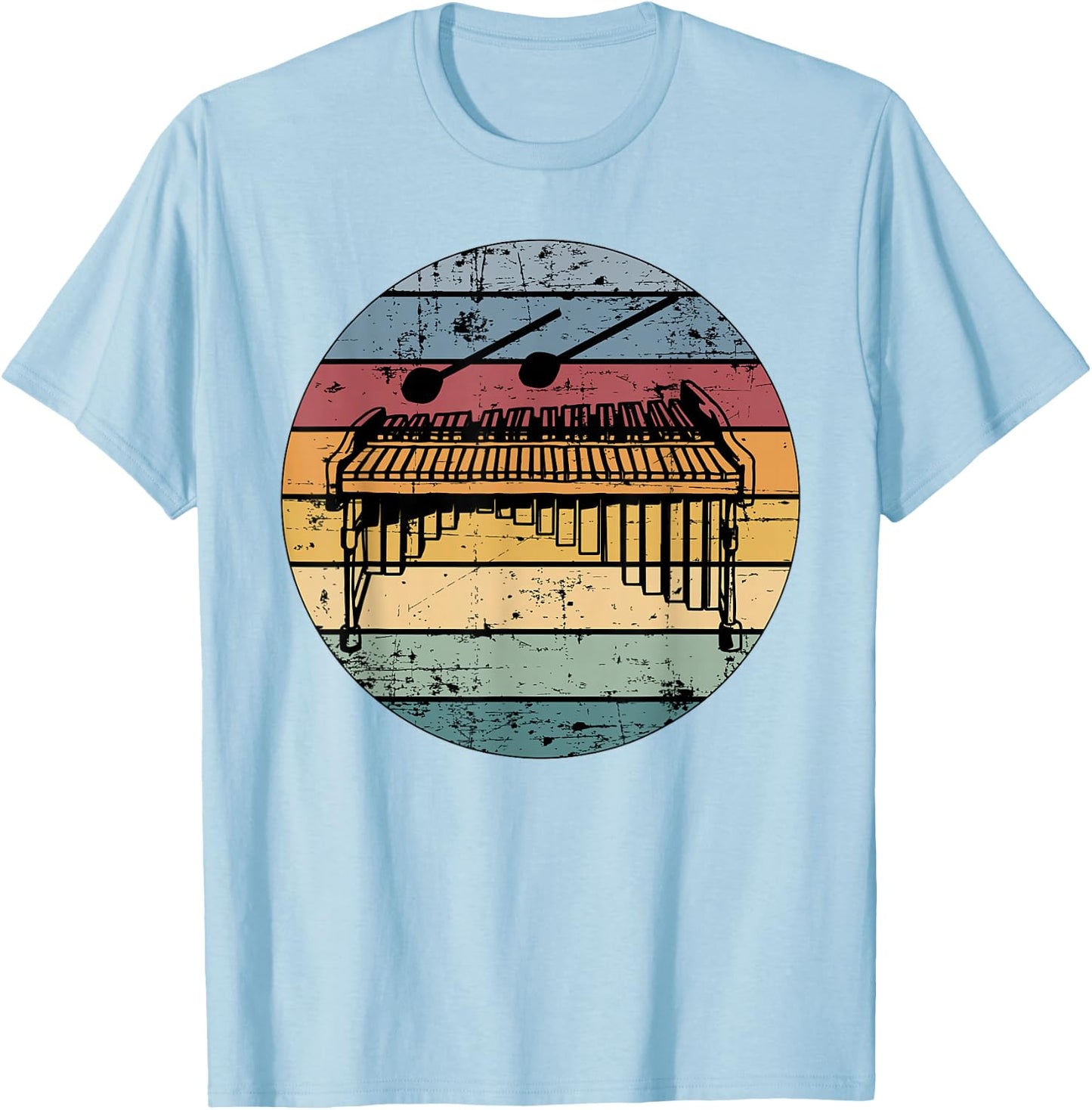 Marimba Retro Marimba Player Marimba Lover T-Shirt - T-Shirt | Light Blue