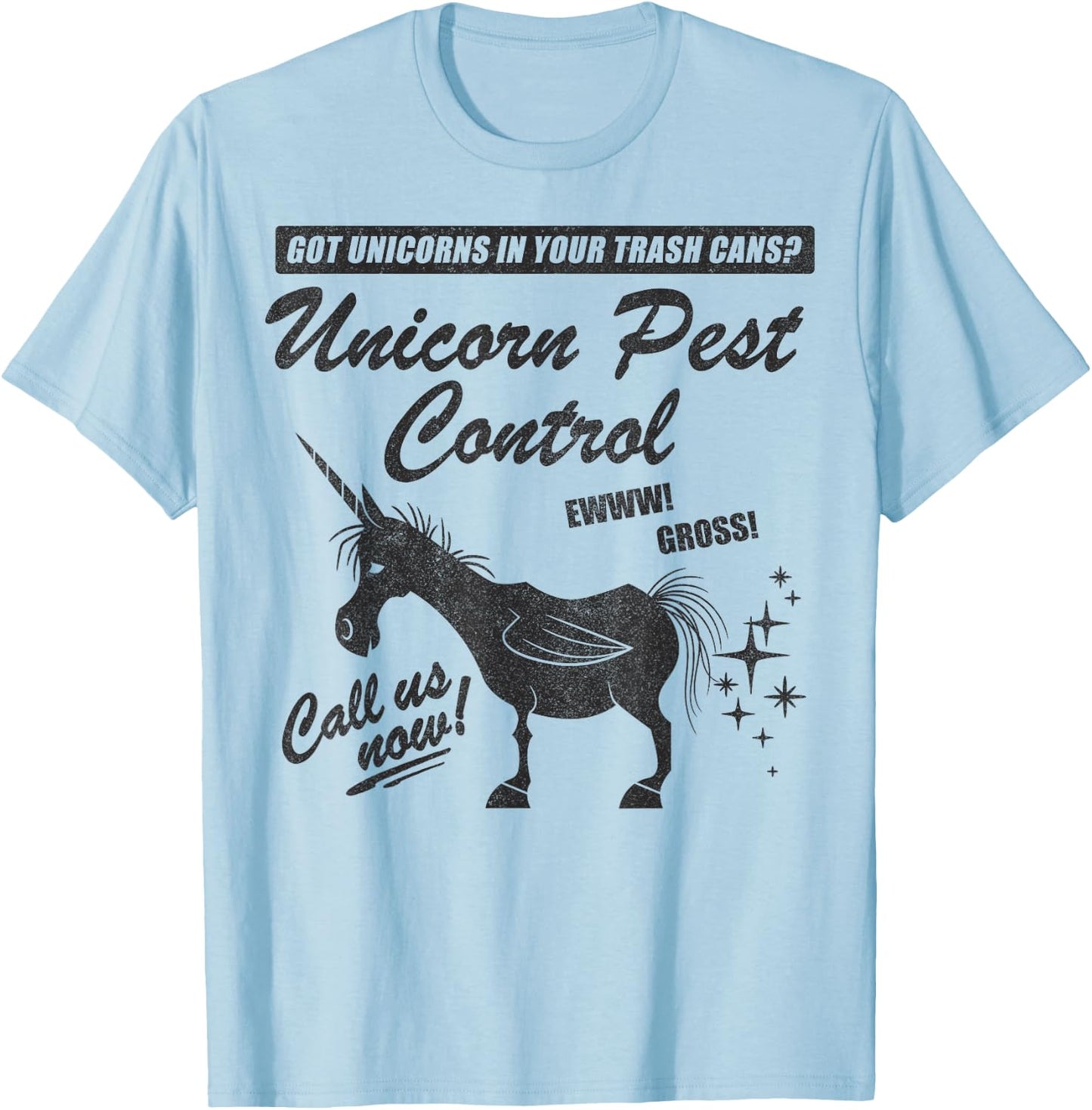 Disney Pixar Onward Unicorn Pest Control T-Shirt - T-Shirt | Light Blue