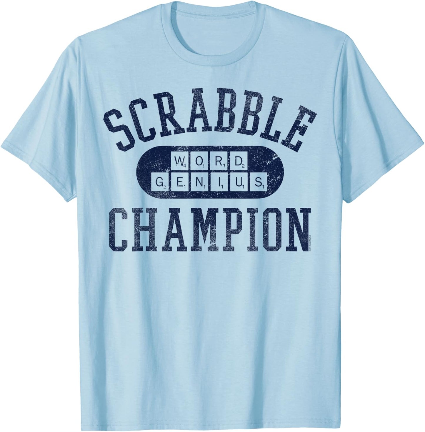 Scrabble Word Genius Scrabble Champion T-Shirt - T-Shirt | Light Blue