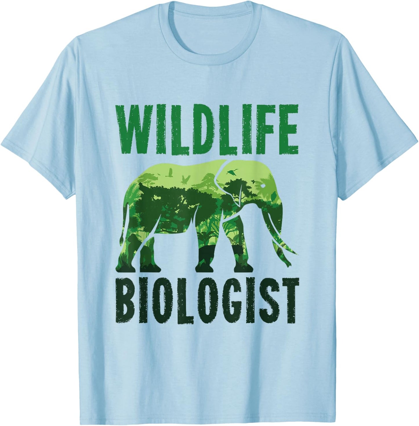 Wildlife Biologist Wild Animal Biology Zoologist Zoology T-Shirt - T-Shirt | Light Blue