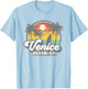 Vintage Venice Beach California CA Surfing Retro Surf Gift T-Shirt - T-Shirt | Light Blue