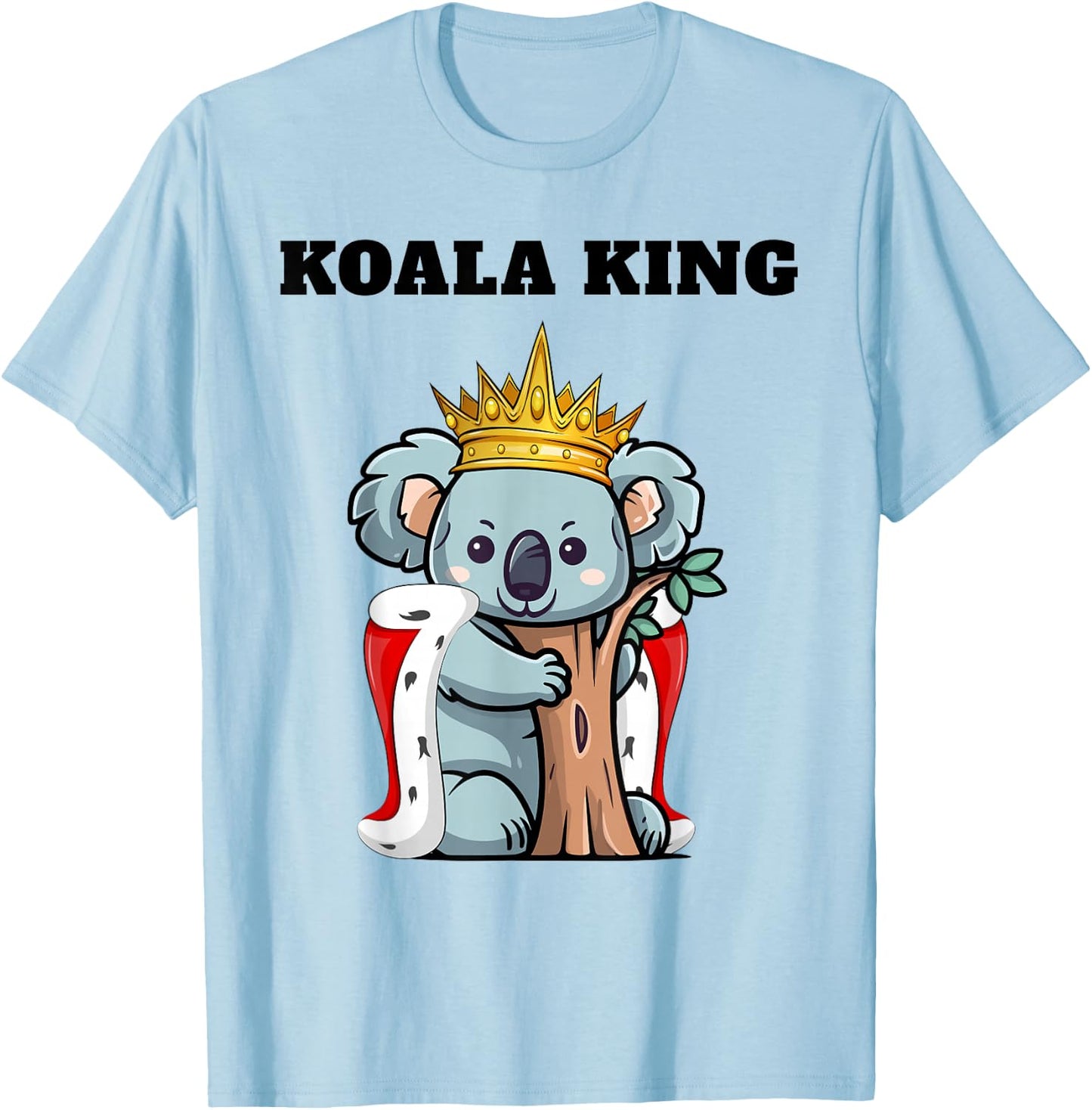 Koala King | Boys Koala Lover Design | Koala Bear T-Shirt - T-Shirt | Light Blue
