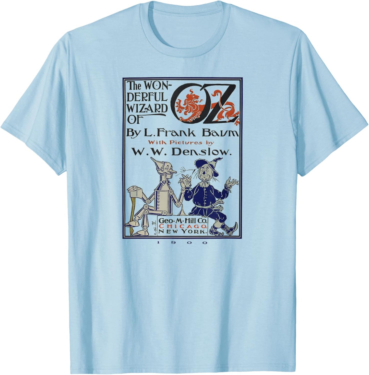 Wizard of OZ Gifts-Tin Man Scarecrow Land of OZ Movie T-Shirt - T-Shirt | Light Blue