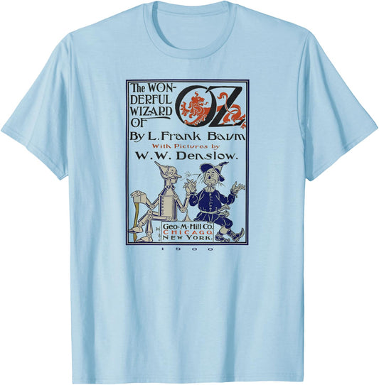 Wizard of OZ Gifts-Tin Man Scarecrow Land of OZ Movie T-Shirt - T-Shirt | Light Blue