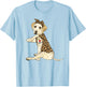 Labrador Lover I Love Mom Tattoo Leopard Mother's Day T-Shirt - T-Shirt | Light Blue