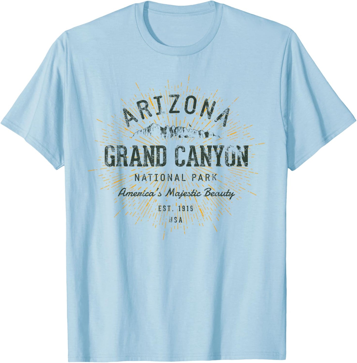 Retro Style Vintage Grand Canyon National Park T-Shirt - T-Shirt | Light Blue