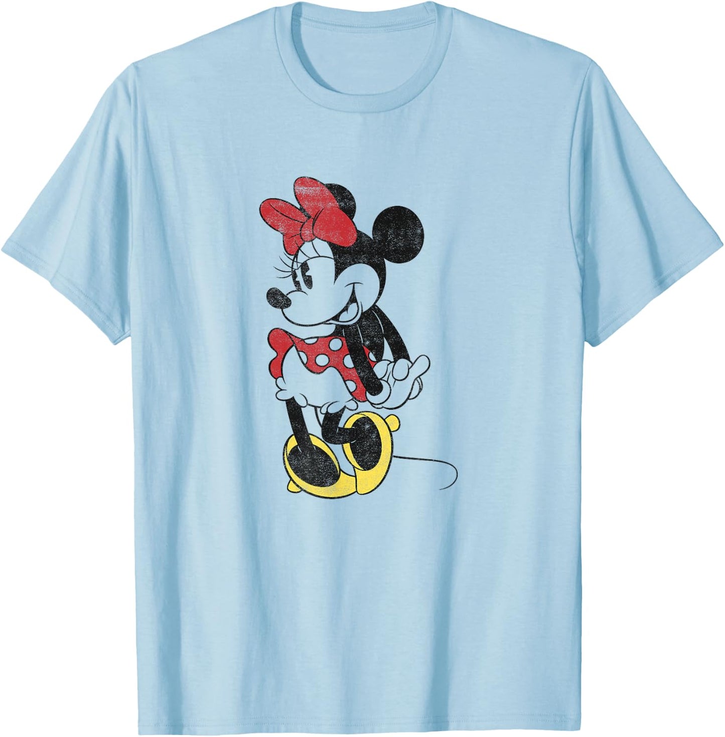 Disney Minnie Mouse Cute Pose Portrait T-Shirt - T-Shirt | Light Blue