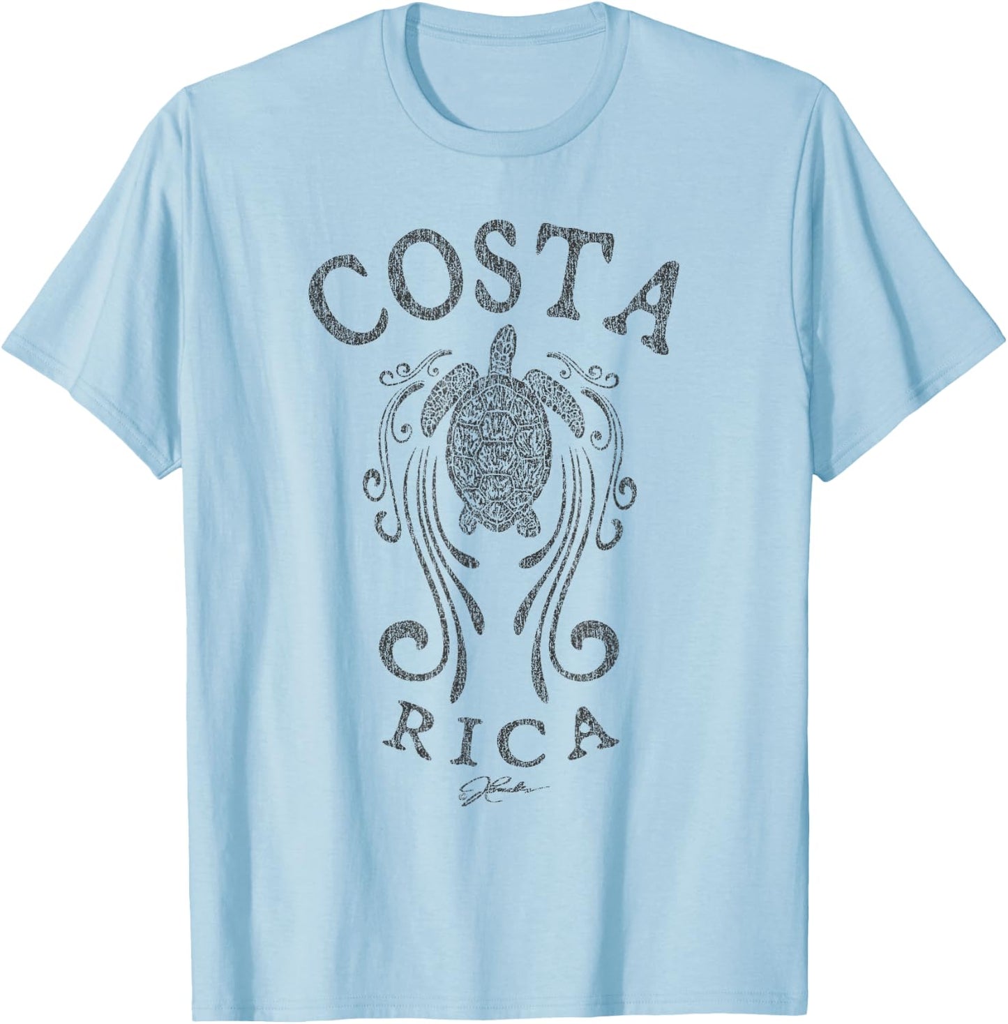 JCombs: Costa Rica, Sea Turtle in the Slipstream T-Shirt - T-Shirt | Light Blue