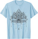 Sacred Geometry Meditation Positivity Love Mandala Lotus T-Shirt - T-Shirt | Light Blue