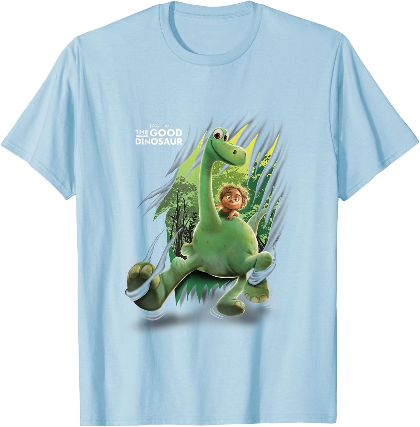 Disney Pixar The Good Dinosaur Arlo Spot Breaking Through T-Shirt - T-Shirt | Light Blue