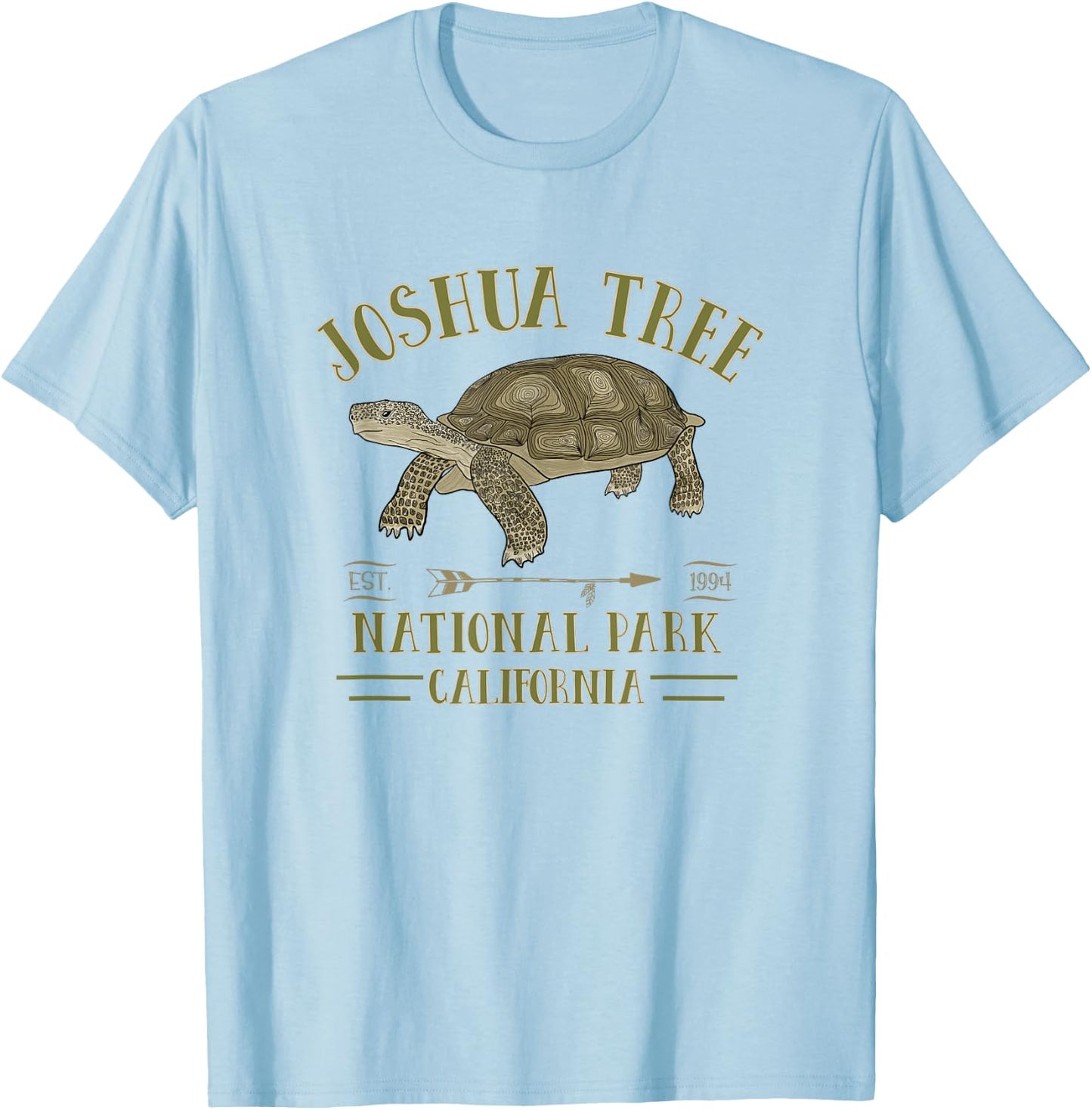 JOSHUA TREE NATIONAL PARK California Desert Turtle Tortoise T-Shirt - T-Shirt | Light Blue