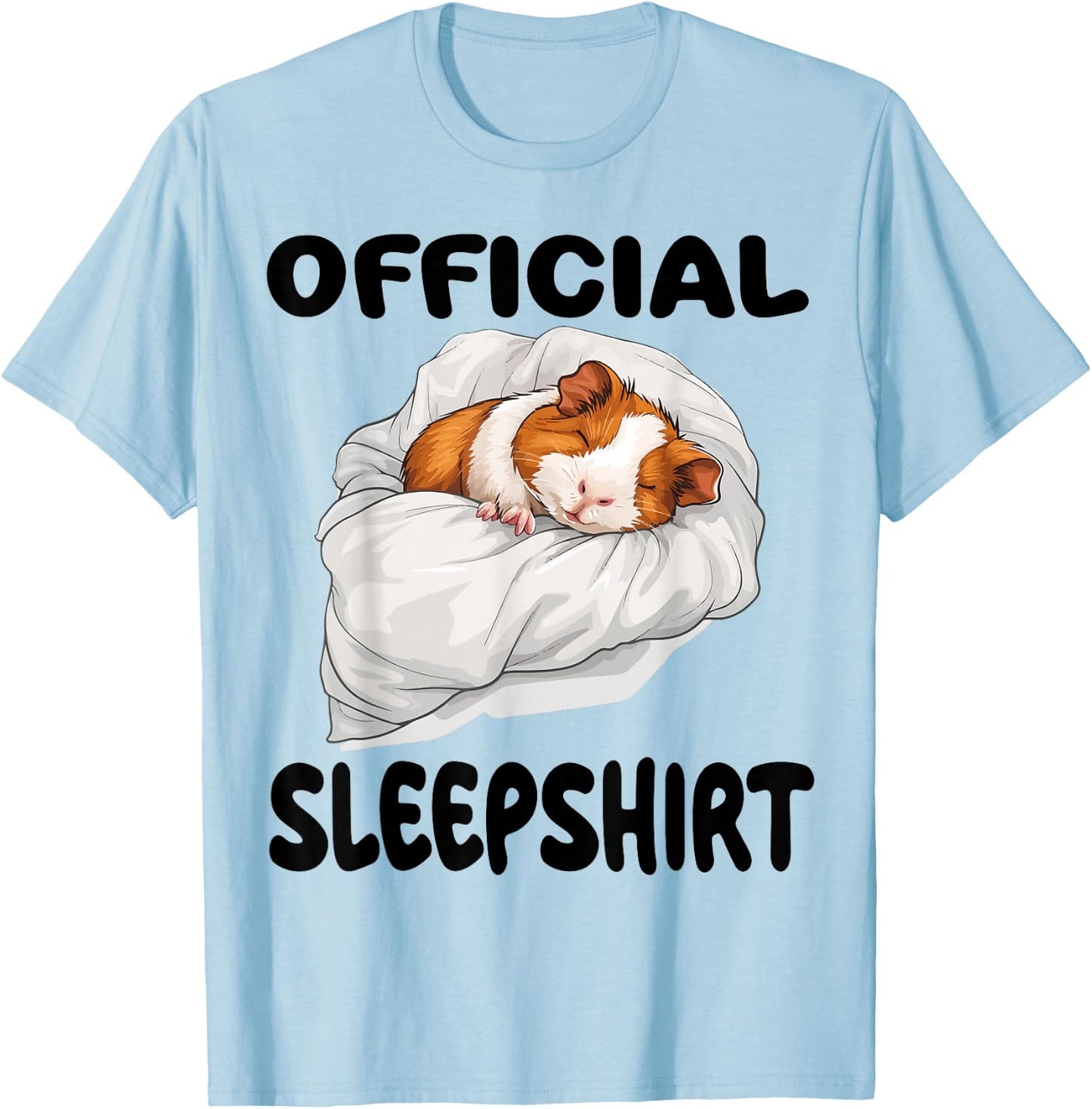 Guinea Pig Official Sleepshirt Pajamas Nightgown T-Shirt - T-Shirt | Light Blue