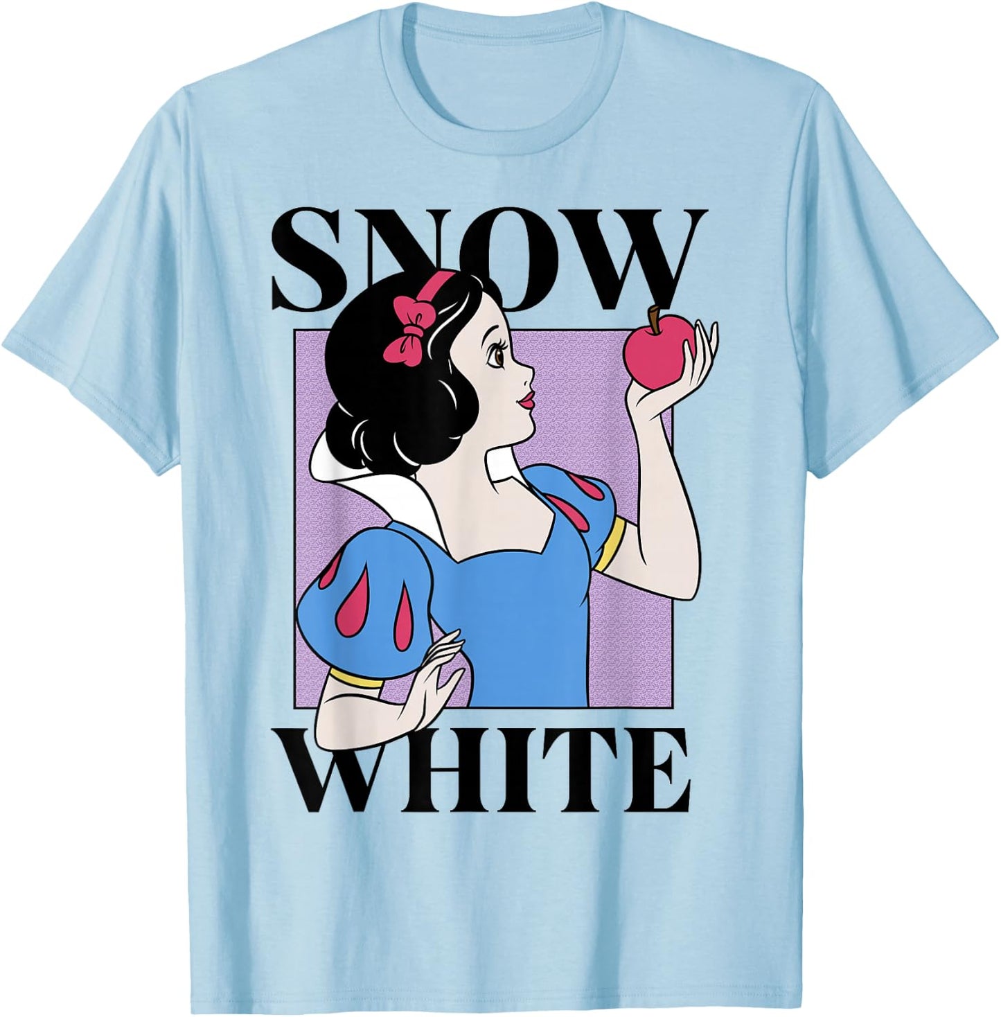 Disney Snow White and The Seven Dwarfs Front & Back Box Up T-Shirt - T-Shirt | Light Blue