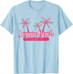 Laguna Beach California Retro Beach Palm Tree Vintage Surf Men Women Girls Kids T-Shirt - T-Shirt | Light Blue