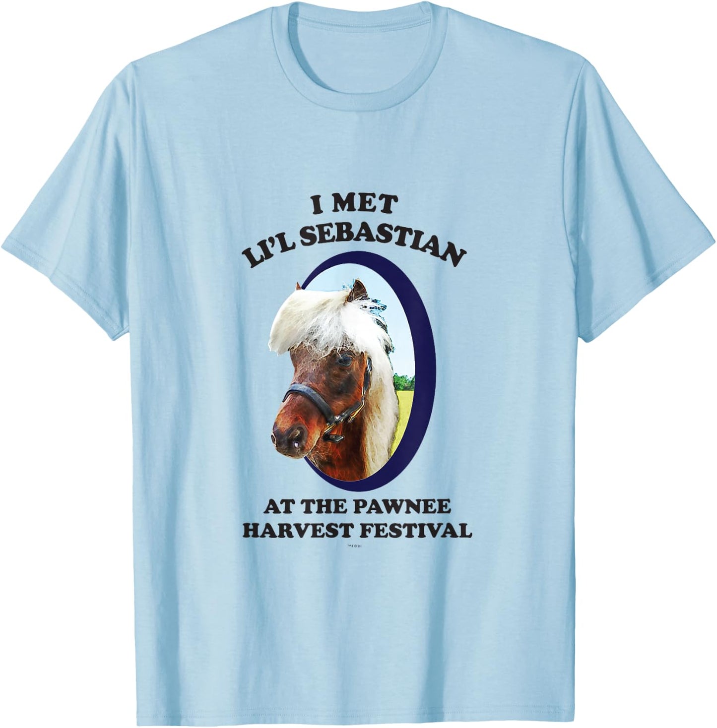 Parks and Recreation Li'l Sebastian T-Shirt - T-Shirt | Light Blue