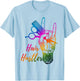 Hair Hustler Tie Dye Hair Stylist Hairdresser Barber Retro T-Shirt - T-Shirt | Light Blue