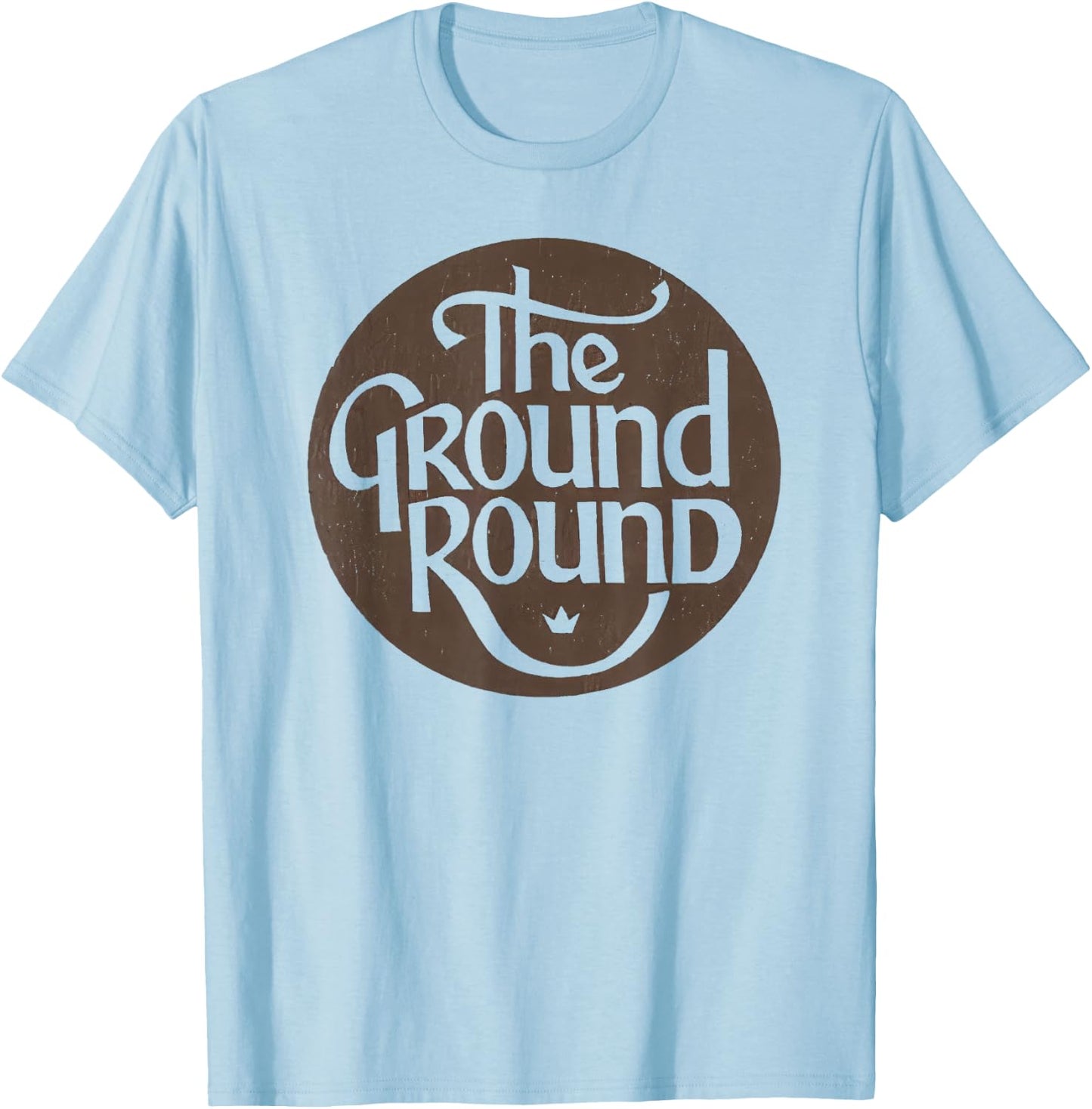 The Ground Round Restaurant Retro Vintage T-Shirt - T-Shirt | Light Blue