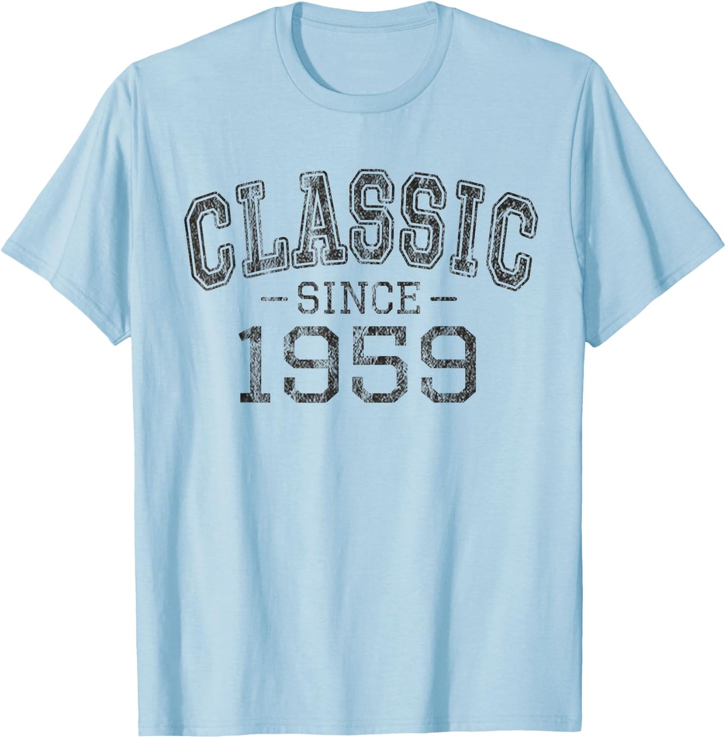 Classic Since 1959 Vintage Style Born in 1959 Birthday Gift T-Shirt - T-Shirt | Light Blue